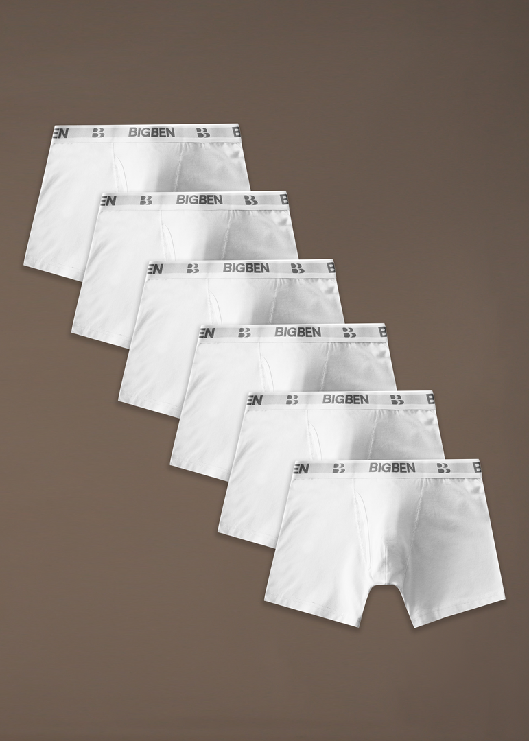 bigben Keyhole Hipsters Pack of 6 White