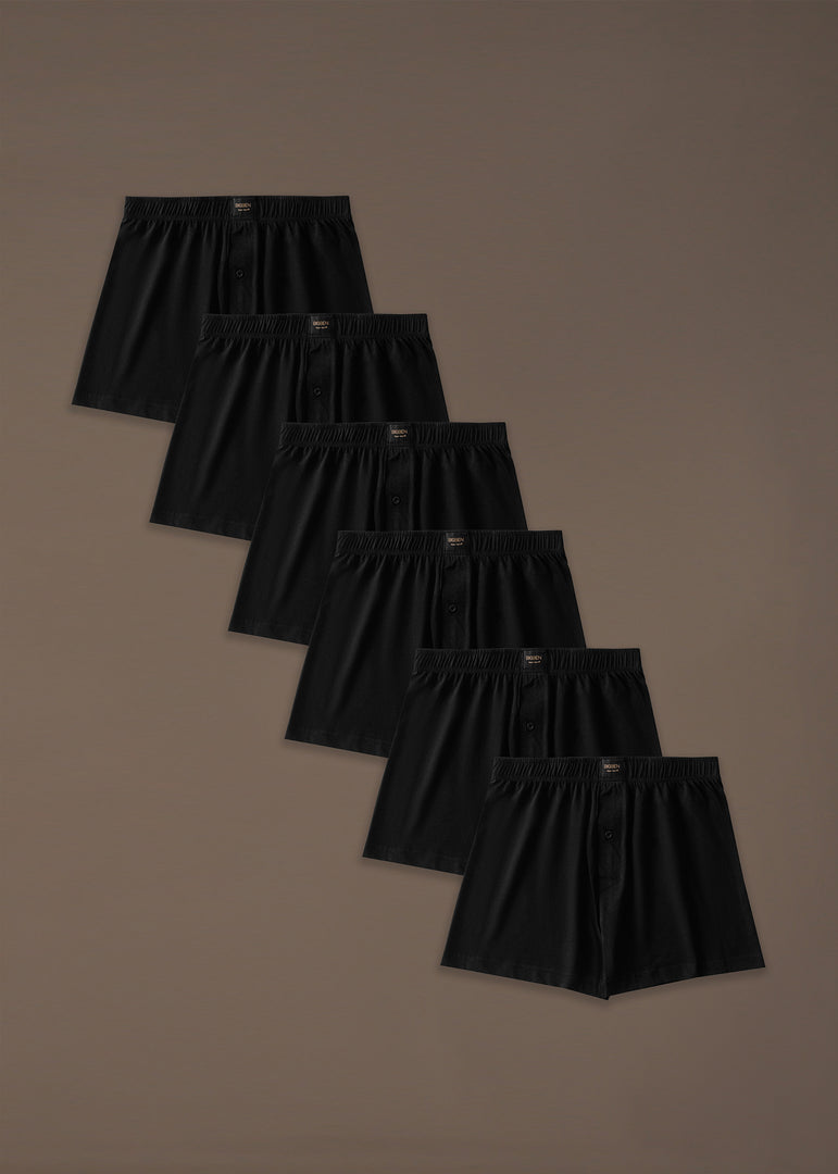 Bigben LooseFit BoxerShorts Pack Of 6 White