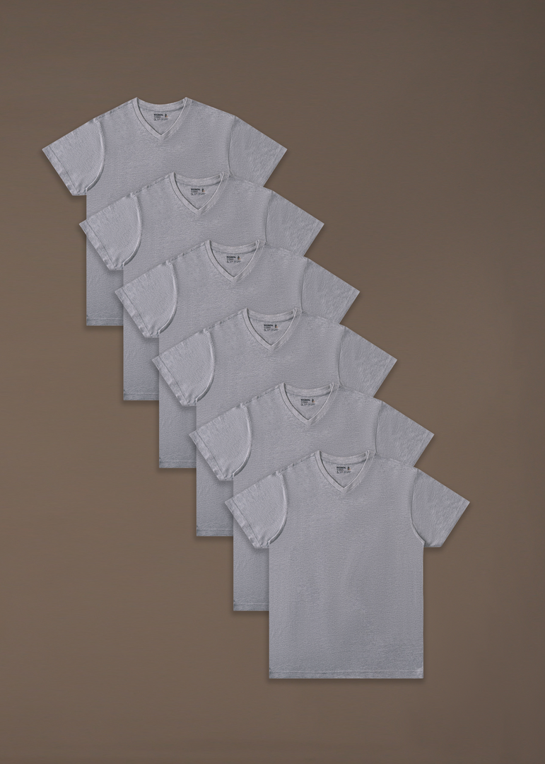 Bigben V-Neck Undershirt Pack Of 6 White