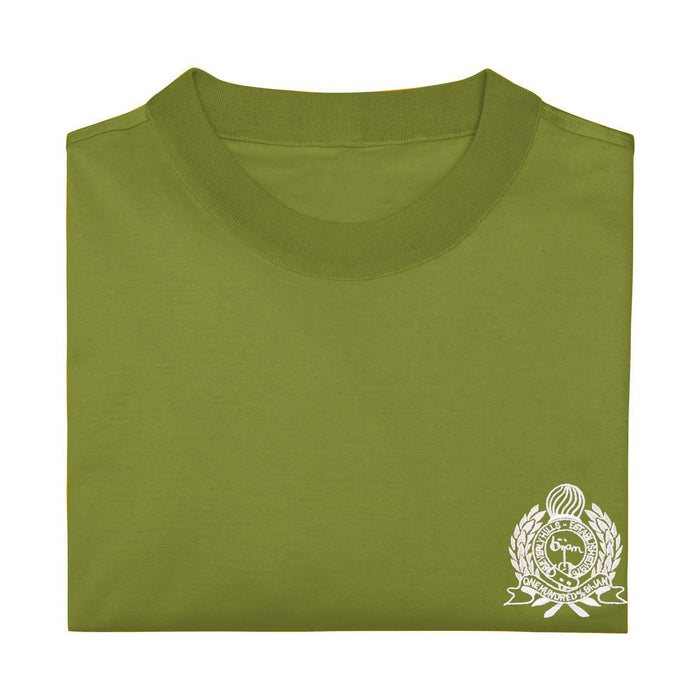 Bijan Apple Green With White Crest Short Sleeve T-Shirt