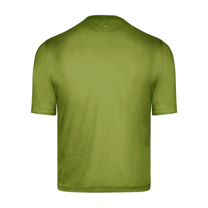Bijan Apple Green Crest Short Sleeve T-Shirt