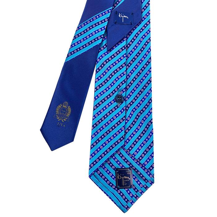 Bijan Bijan Blue Pure Silk Tie Set