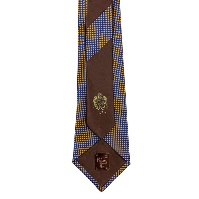 Bijan Bijan Brown Pure Silk Tie Set