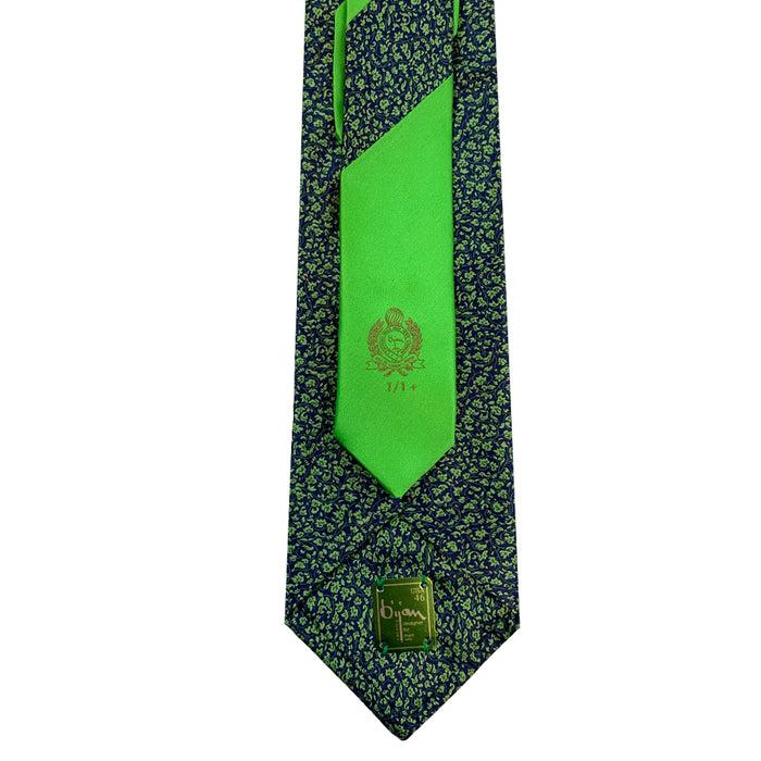 Bijan Bijan Green Pure Silk Tie Set