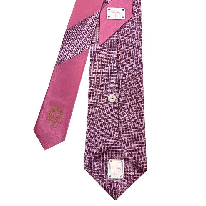 Bijan Bijan Pink Pure Silk Tie Set