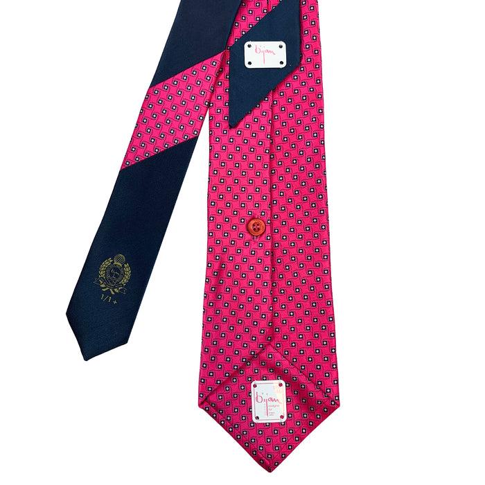 Bijan Bijan Pink Pure Silk Tie Set