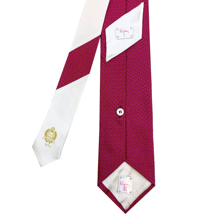 Bijan Bijan Pink Pure Silk Tie Set