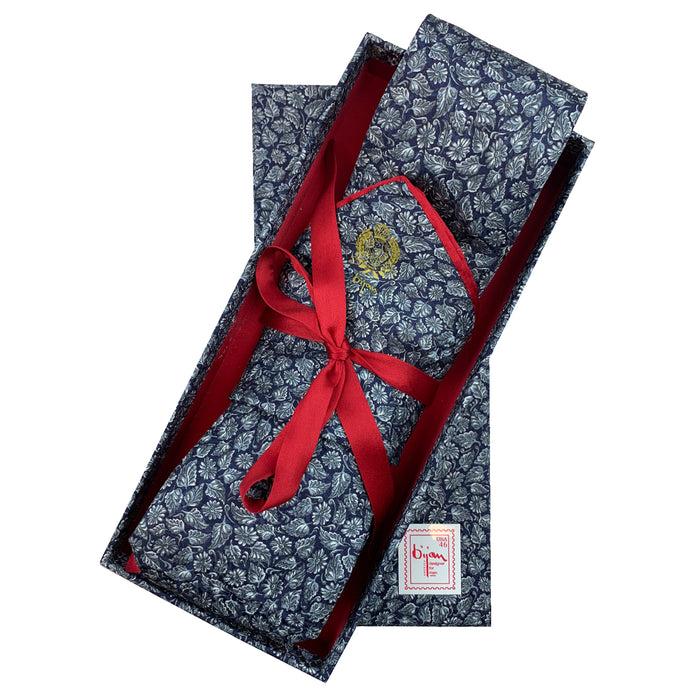 bijan Bijan Print Pure Silk Tie Set