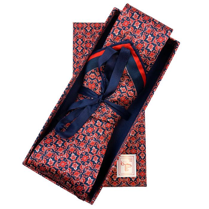 bijan Bijan Pure Silk Tie Set