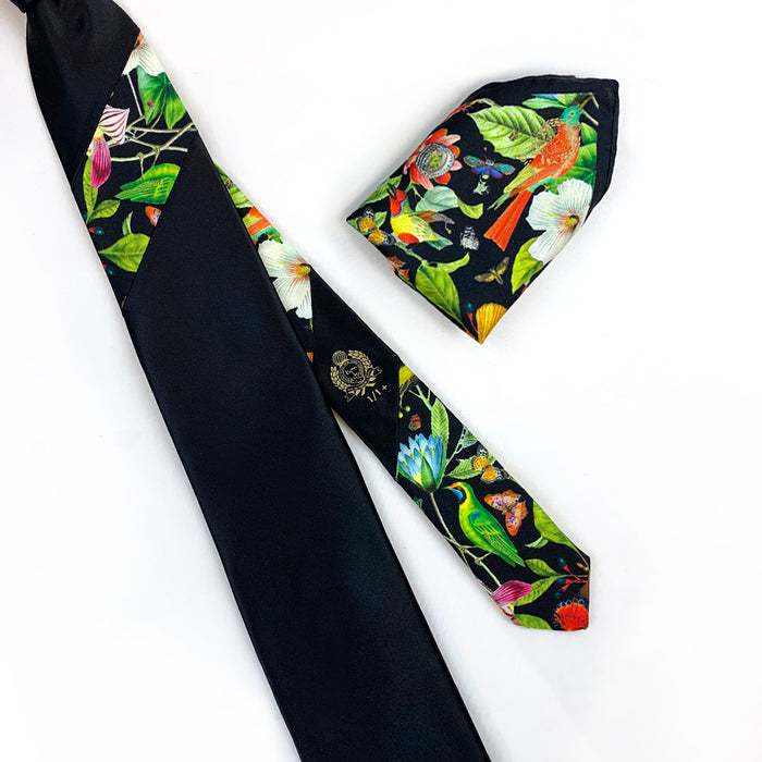 Bijan Bijan Pure Silk Tie Set