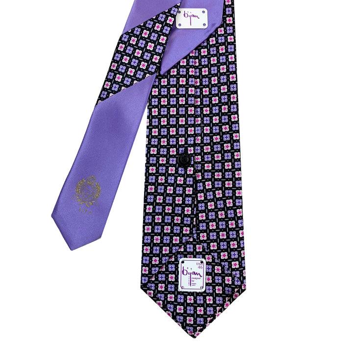 Bijan Bijan Pure Silk Tie Set