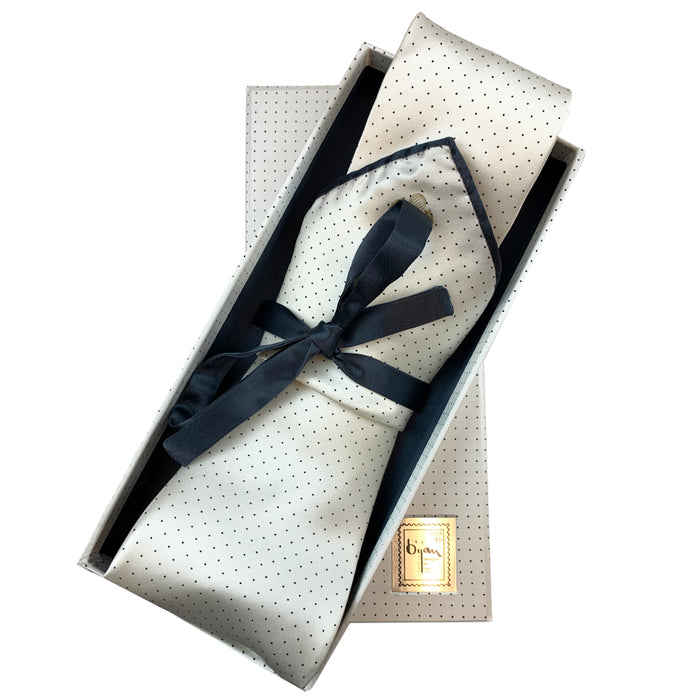 bijan Bijan Pure Silk Tie Set