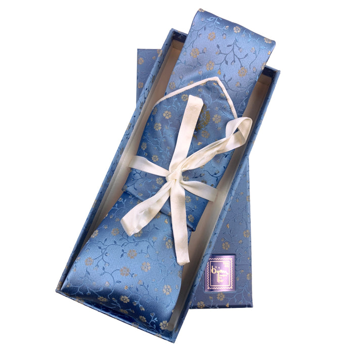 bijan Bijan Pure Silk Tie Set