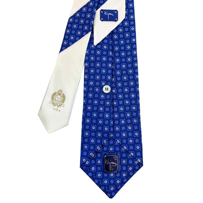 Bijan Bijan Pure Silk Tie Set