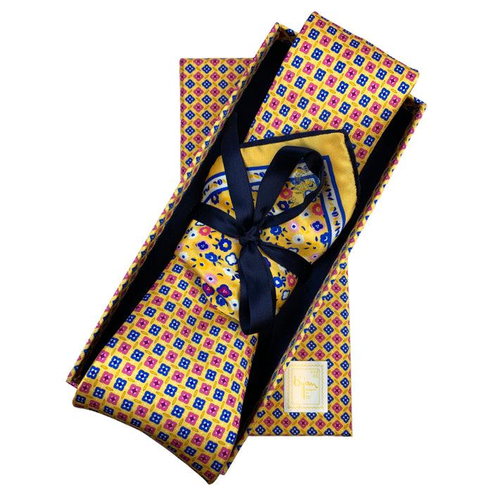 bijan Bijan Pure Silk Tie Set
