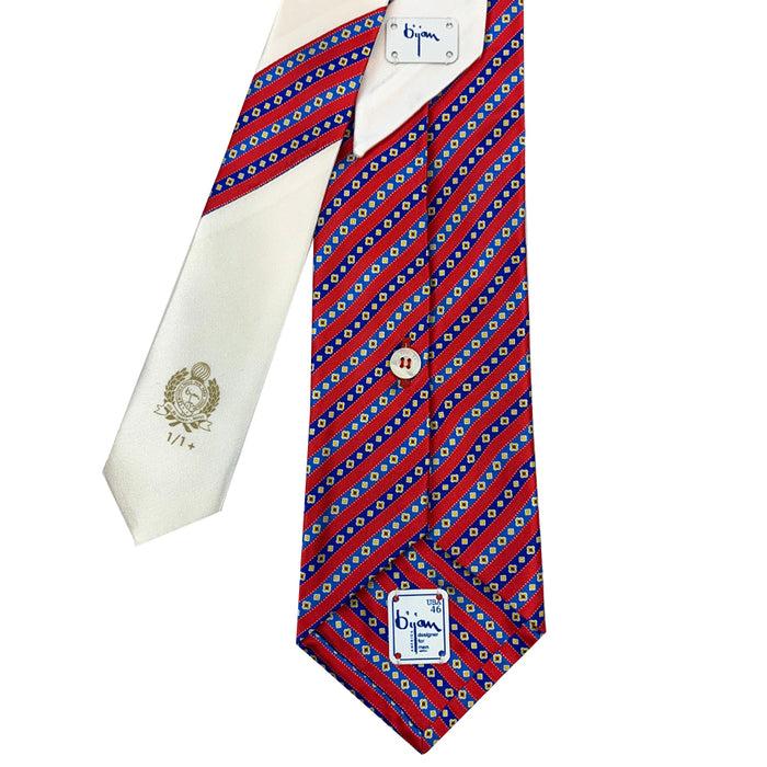 Bijan Bijan Pure Silk Tie Set