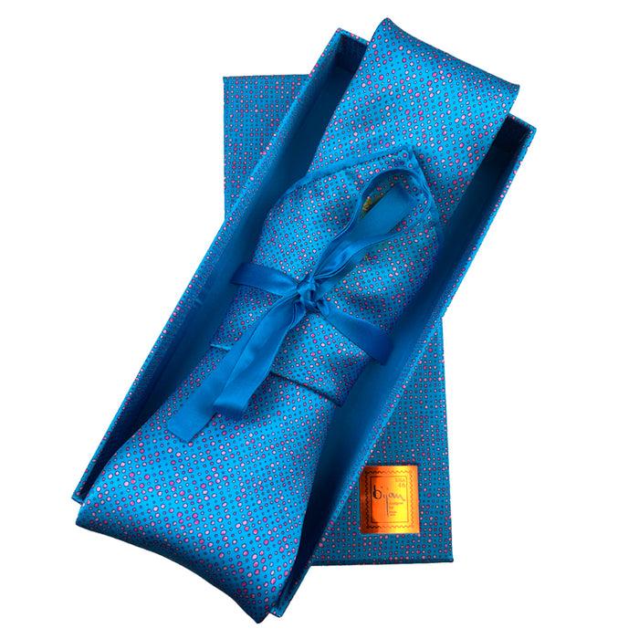 bijan Bijan Pure Silk Tie Set