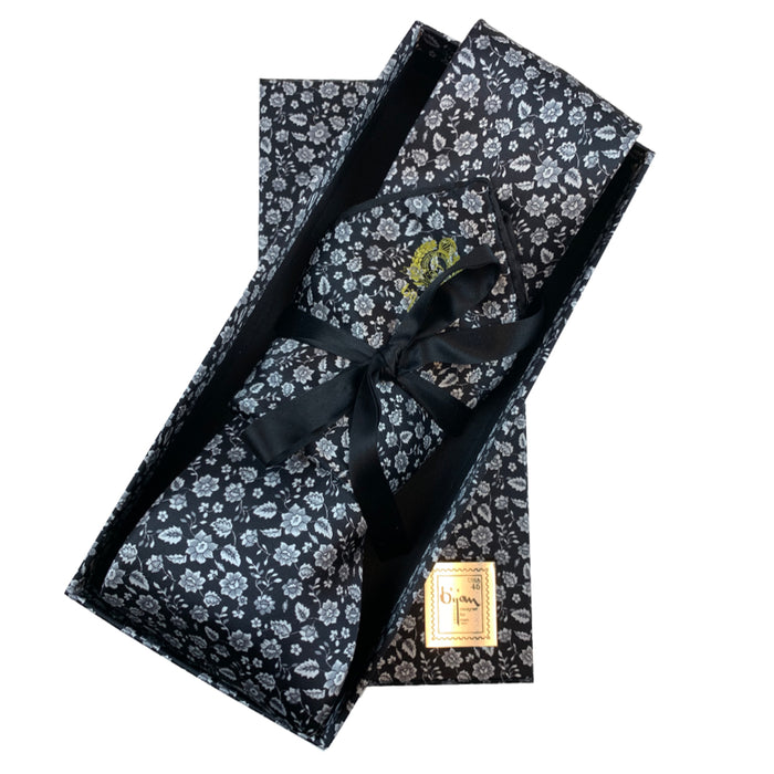 bijan Bijan Pure Silk Tie Set