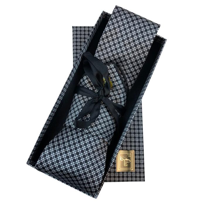 bijan Bijan Pure Silk Tie Set