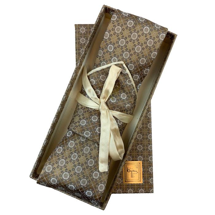 bijan Bijan Pure Silk Tie Set