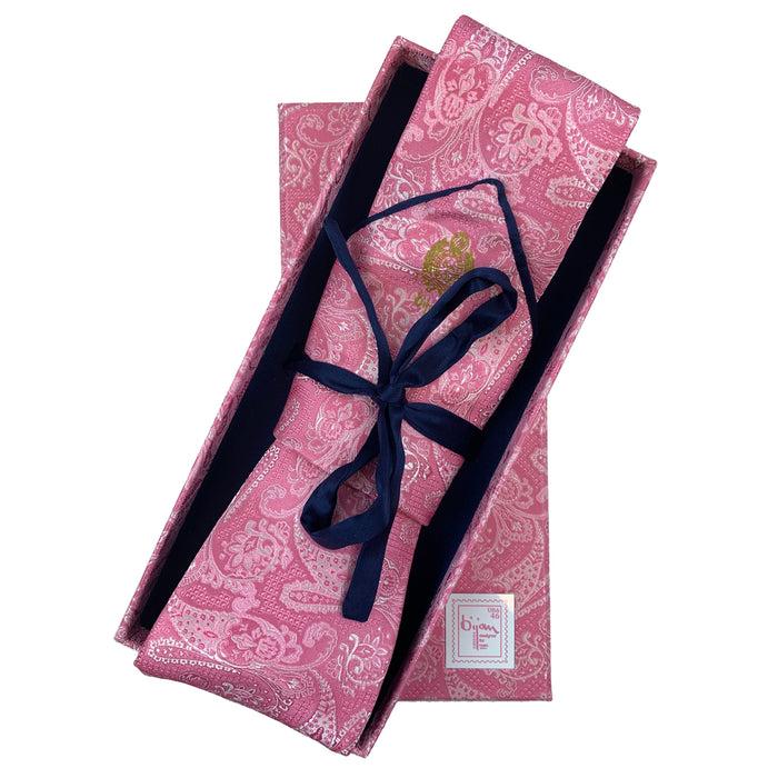 bijan Bijan Pure Silk Tie Set