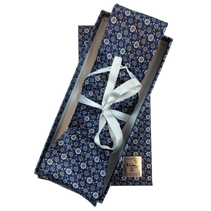bijan Bijan Pure Silk Tie Set