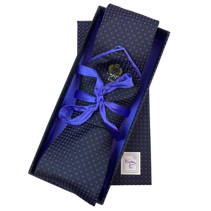 bijan Bijan Pure Silk Tie Set