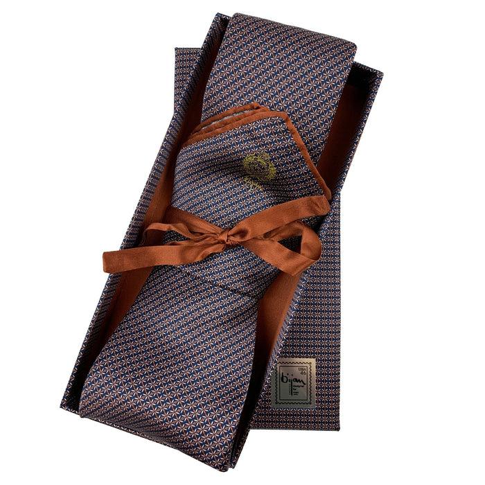 bijan Bijan Pure Silk Tie Set
