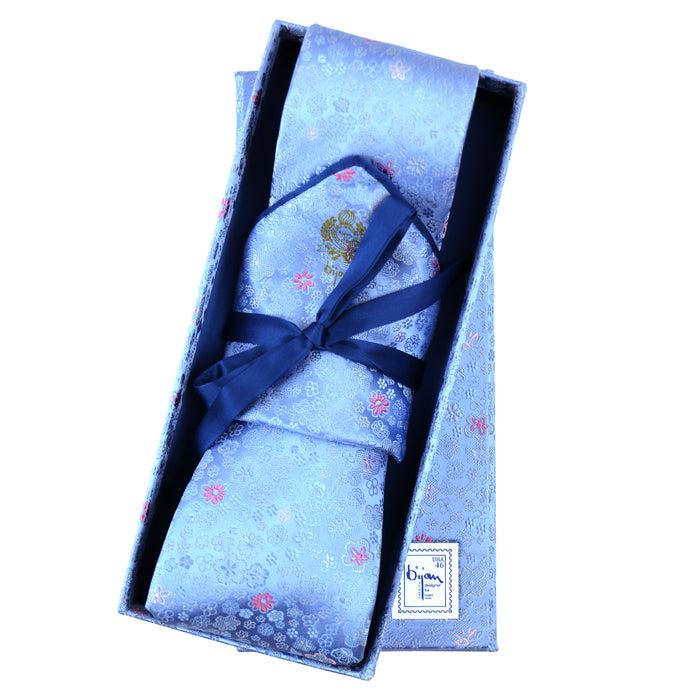 bijan Bijan Pure Silk Tie Set