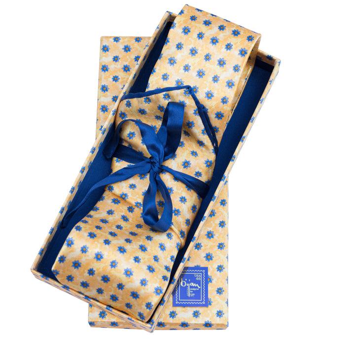 bijan Bijan Pure Silk Tie Set