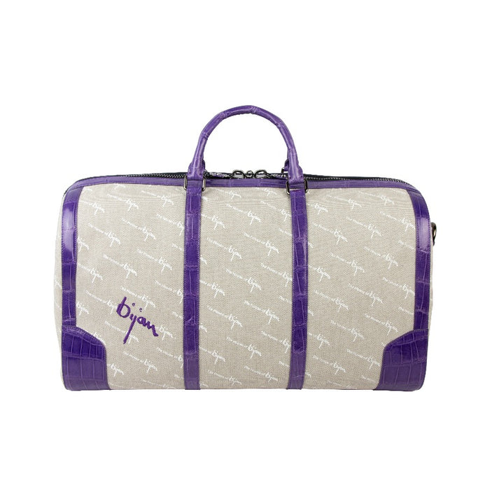Bijan Bijan Purple Duffle Bag