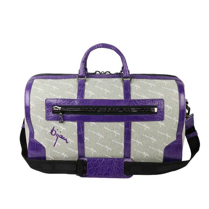 bijan Bijan Purple Duffle Bag