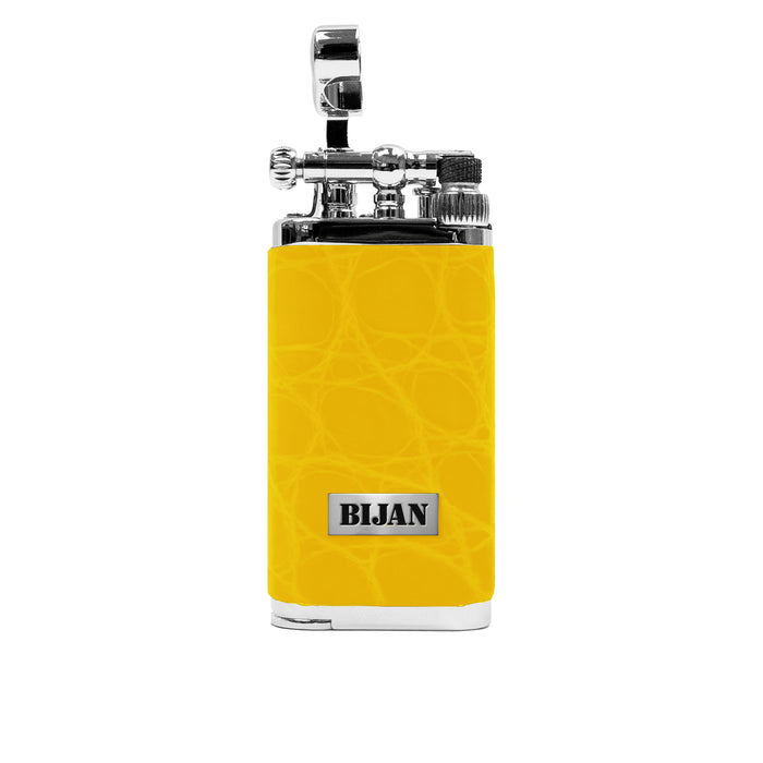 Bijan Bijan Yellow Alligator Vintage Lighter