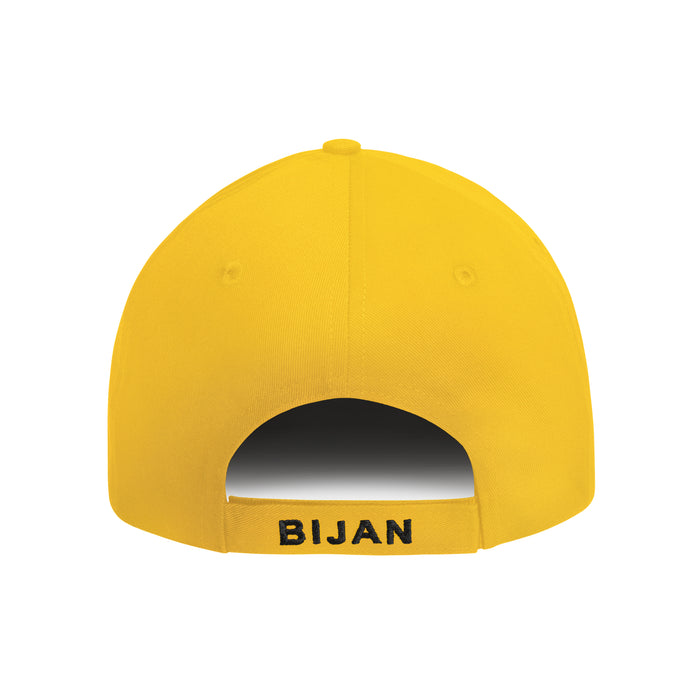 Bijan Bijan Yellow With Silver Crest Cap