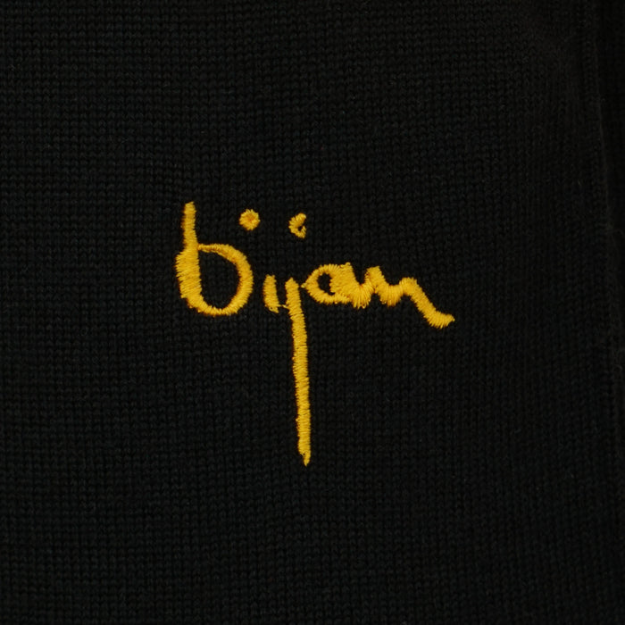 Bijan Black Silk And Cashmere Sweatpants