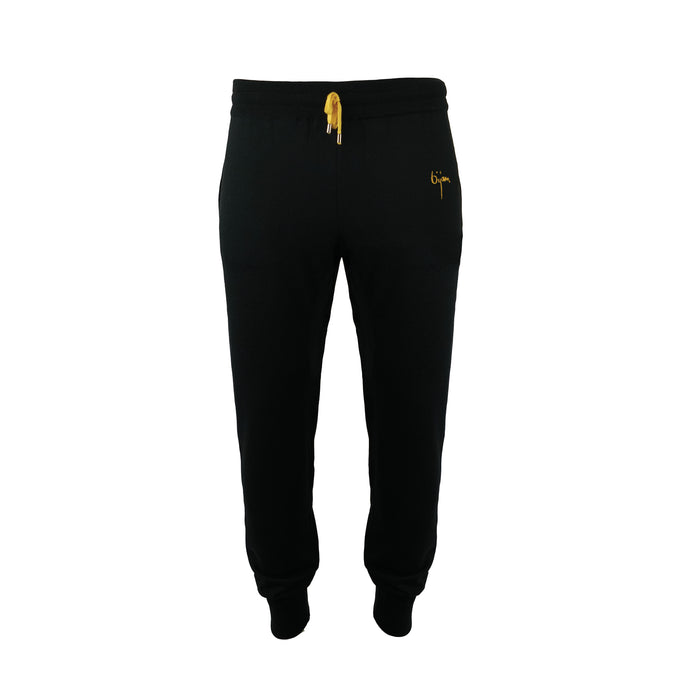bijan Black Silk and Cashmere Sweatpants