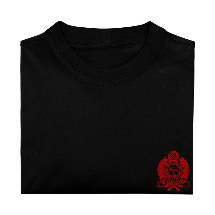 Bijan Black With Red Crest Short Sleeve T-Shirt