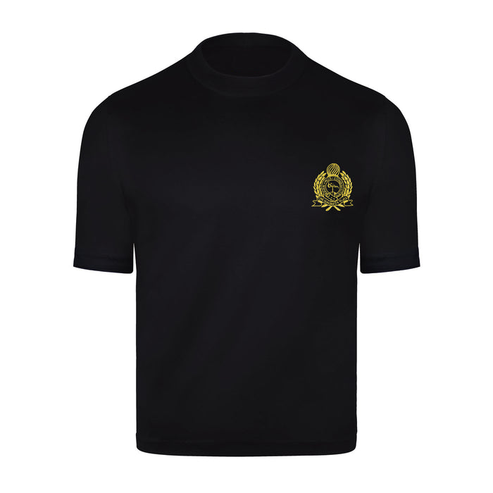 bijan Black with Yellow Crest Short Sleeve T-Shirt