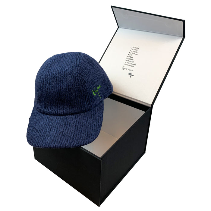 Bijan Blue Cashmere Cap