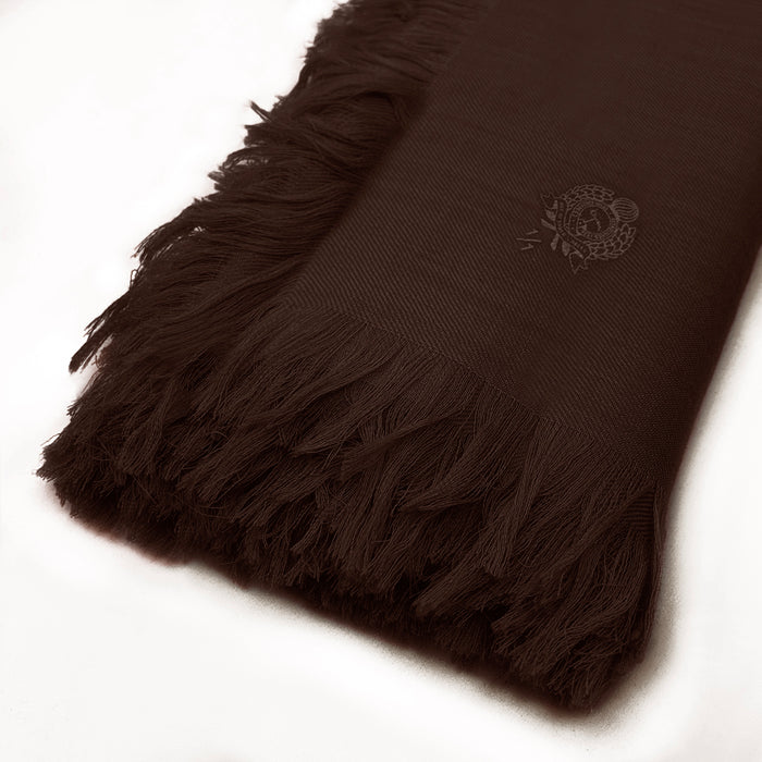 Bijan Brown Cashmere Shawl