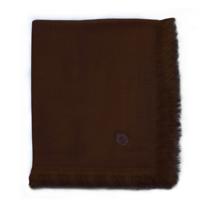 Bijan Brown Cashmere Shawl