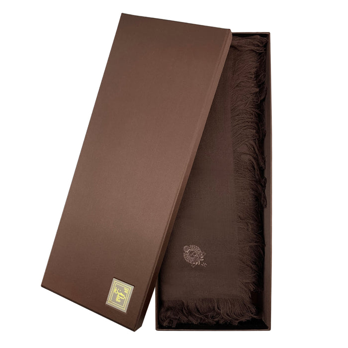 bijan Brown Cashmere Shawl