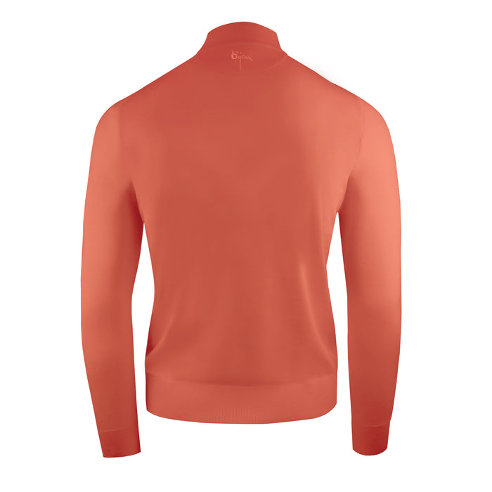 Bijan Cashmere And Silk Mock Neck Sweater