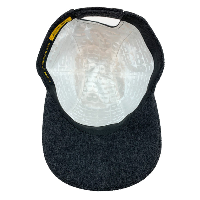 Bijan Dark Grey Cashmere Cap