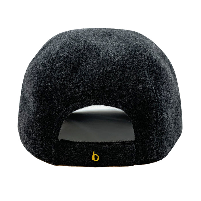 Bijan Dark Grey Cashmere Cap