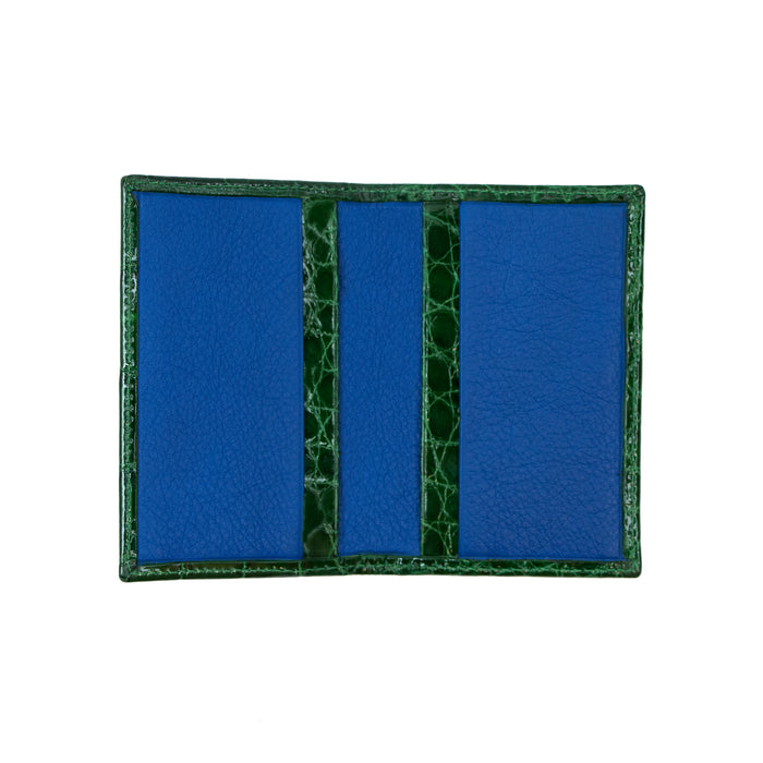 Bijan Emerald Green Alligator Card Holder