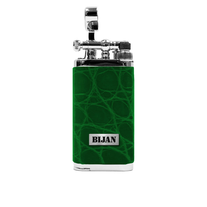 Bijan Green Alligator Vintage Lighter