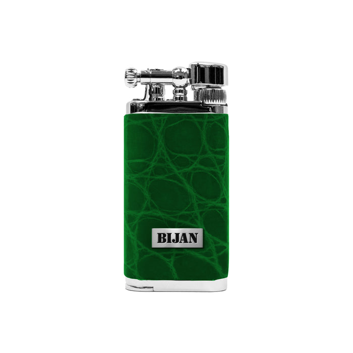 bijan Green Alligator Vintage Lighter