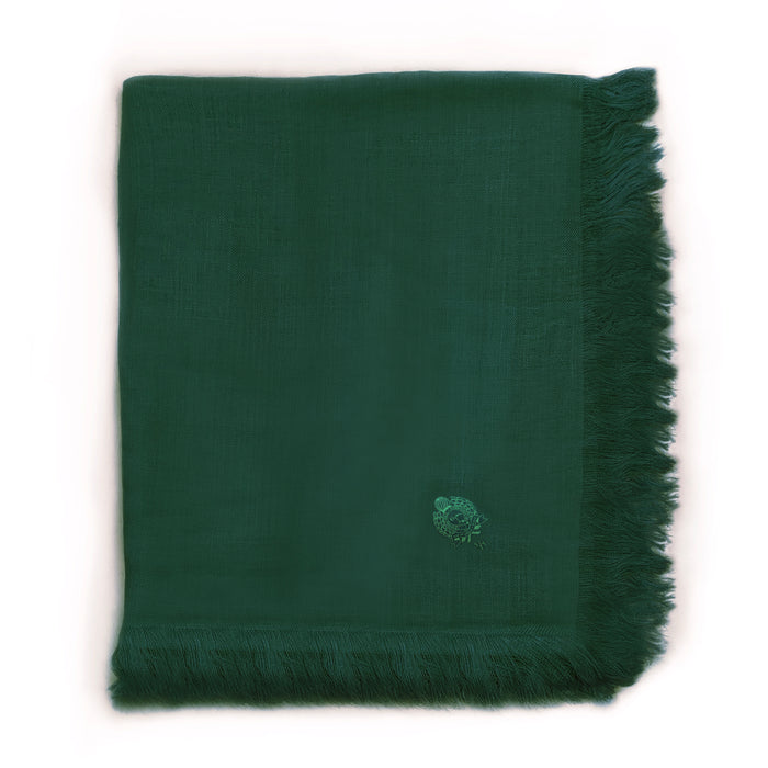 Bijan Green Cashmere Shawl