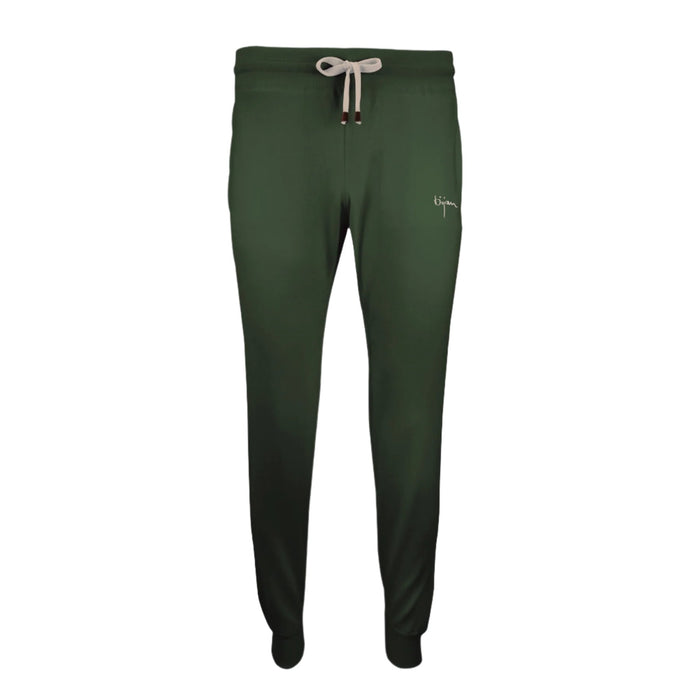 bijan Green Silk and Cashmere Sweatpants